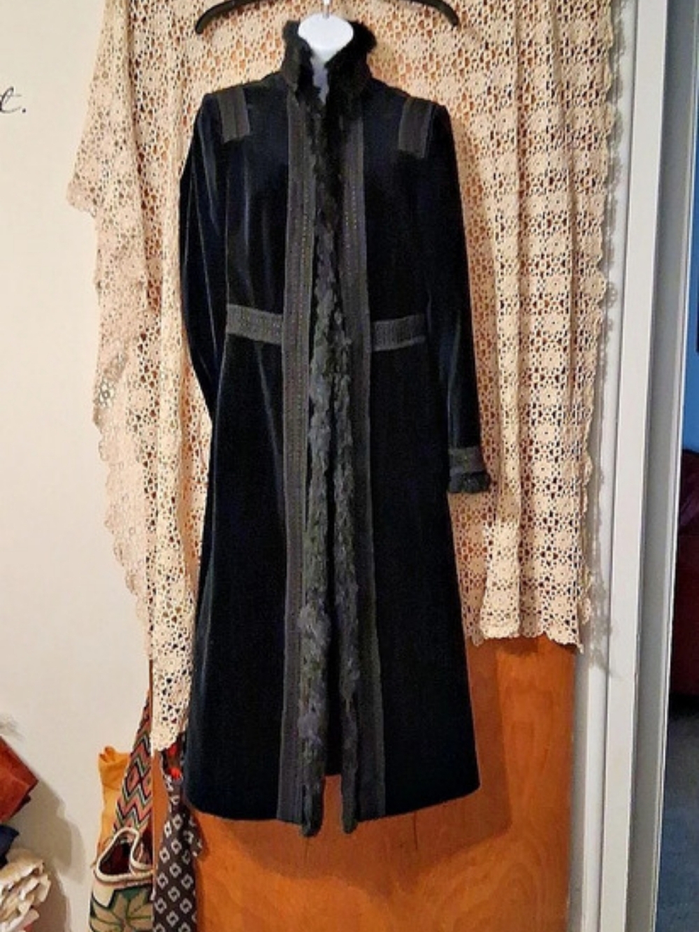 Velvet Penny Lane Genuine Fur Detail